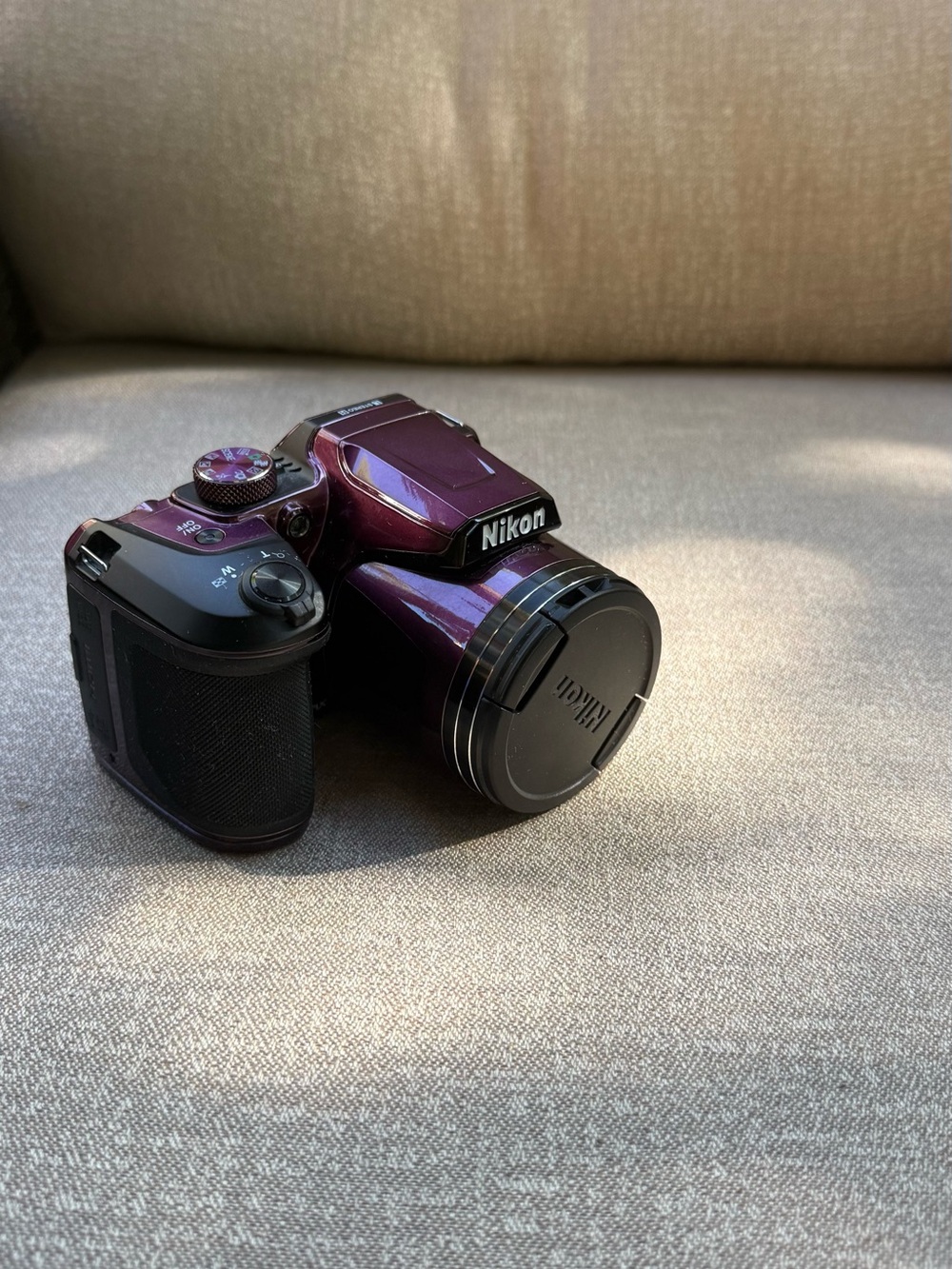 Nikon Purple Compact Digital Camera with Black Accents